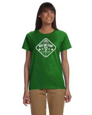 BCC Ski Team Ladies St Patrick Day T-Shirt ( Pricing in USD) Gildan Ladies' Ultra Cotton 10 oz./lin. yd. T-Shirt | G200L